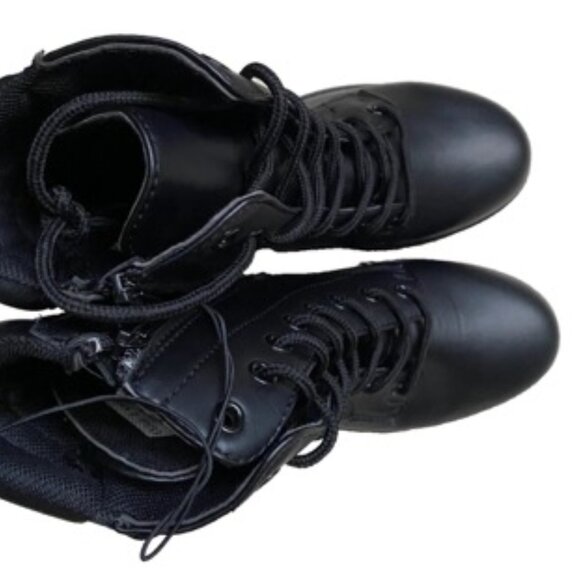 Olivia & Kate Leanna-22L Combat Women's Boots Black Size 6 - Picture 4 of 5